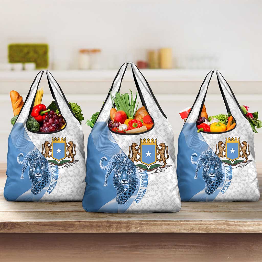 Somali Leopard Grocery Bag Coat Of Arms Islamic Pattern