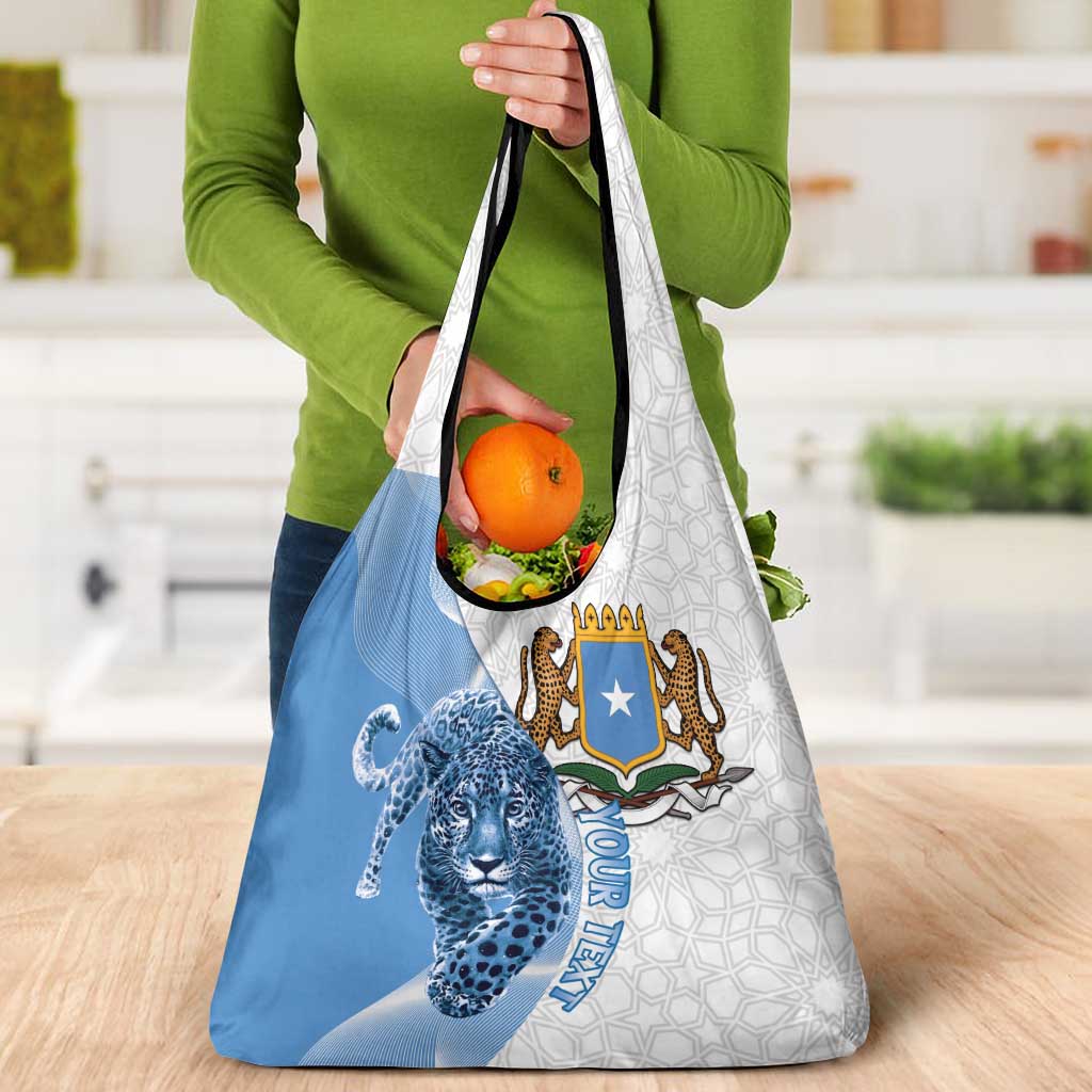 Somali Leopard Grocery Bag Coat Of Arms Islamic Pattern