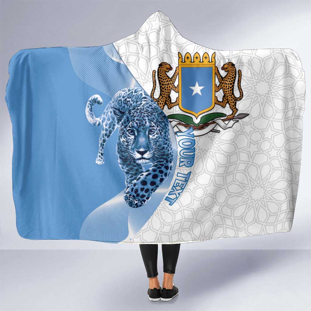 Somali Leopard Hooded Blanket Coat Of Arms Islamic Pattern