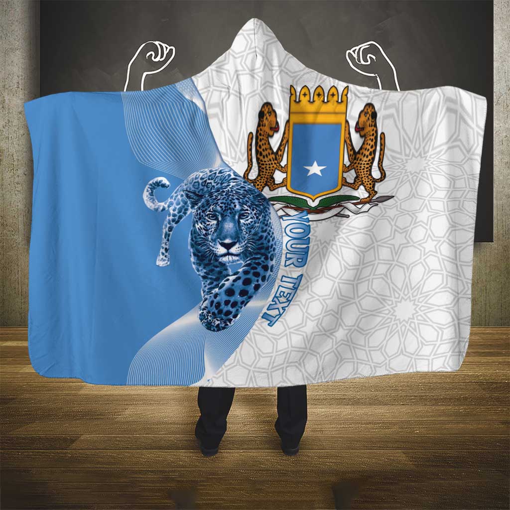 Somali Leopard Hooded Blanket Coat Of Arms Islamic Pattern