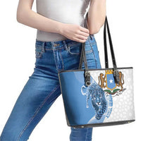 Somali Leopard Leather Tote Bag Coat Of Arms Islamic Pattern