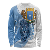 Somali Leopard Long Sleeve Shirt Coat Of Arms Islamic Pattern