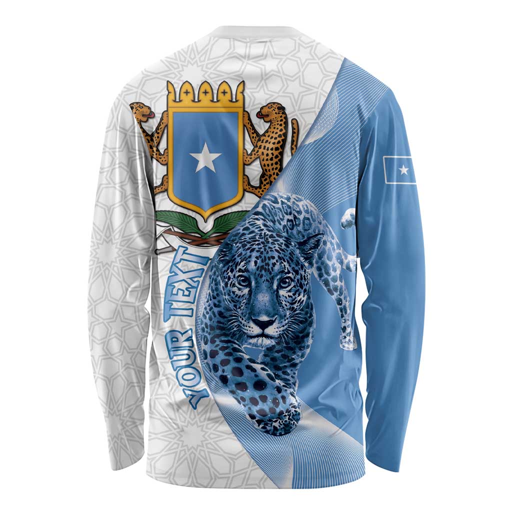 Somali Leopard Long Sleeve Shirt Coat Of Arms Islamic Pattern