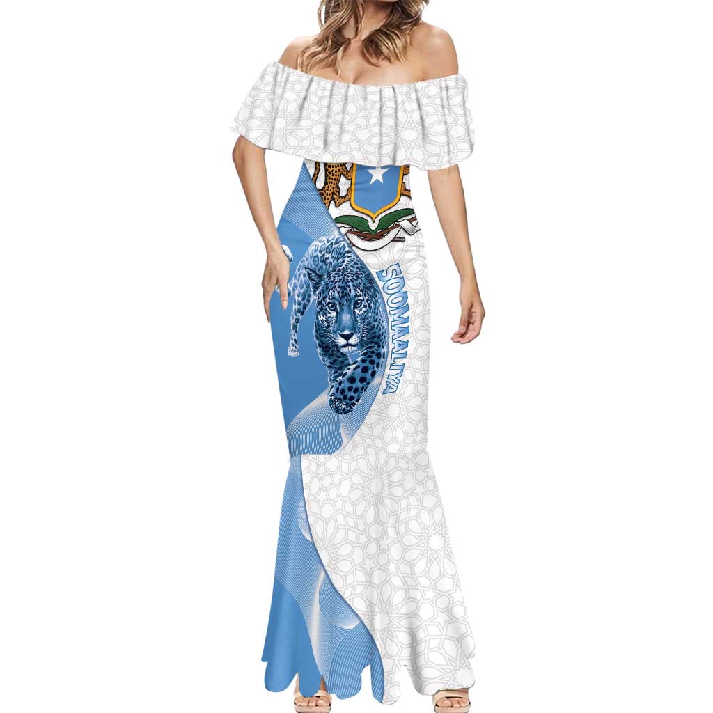 Somali Leopard Mermaid Dress Coat Of Arms Islamic Pattern