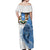 Somali Leopard Off Shoulder Maxi Dress Coat Of Arms Islamic Pattern