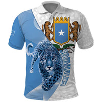 Somali Leopard Polo Shirt Coat Of Arms Islamic Pattern