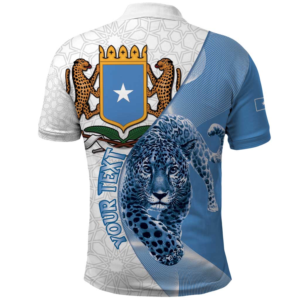 Somali Leopard Polo Shirt Coat Of Arms Islamic Pattern