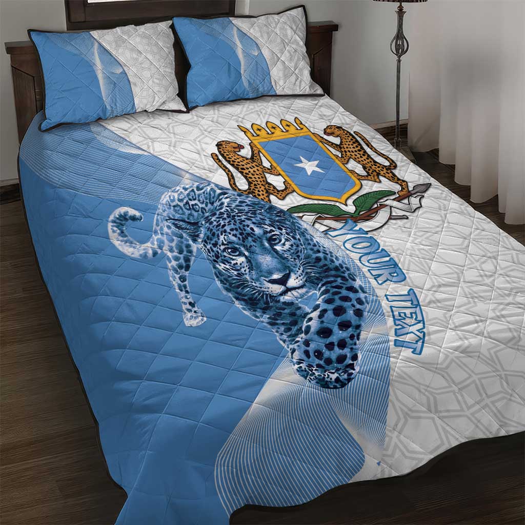 Somali Leopard Quilt Bed Set Coat Of Arms Islamic Pattern
