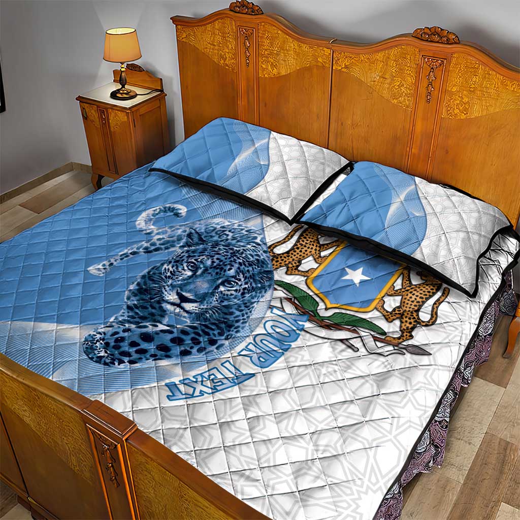 Somali Leopard Quilt Bed Set Coat Of Arms Islamic Pattern