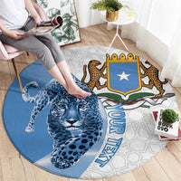 Somali Leopard Round Carpet Coat Of Arms Islamic Pattern