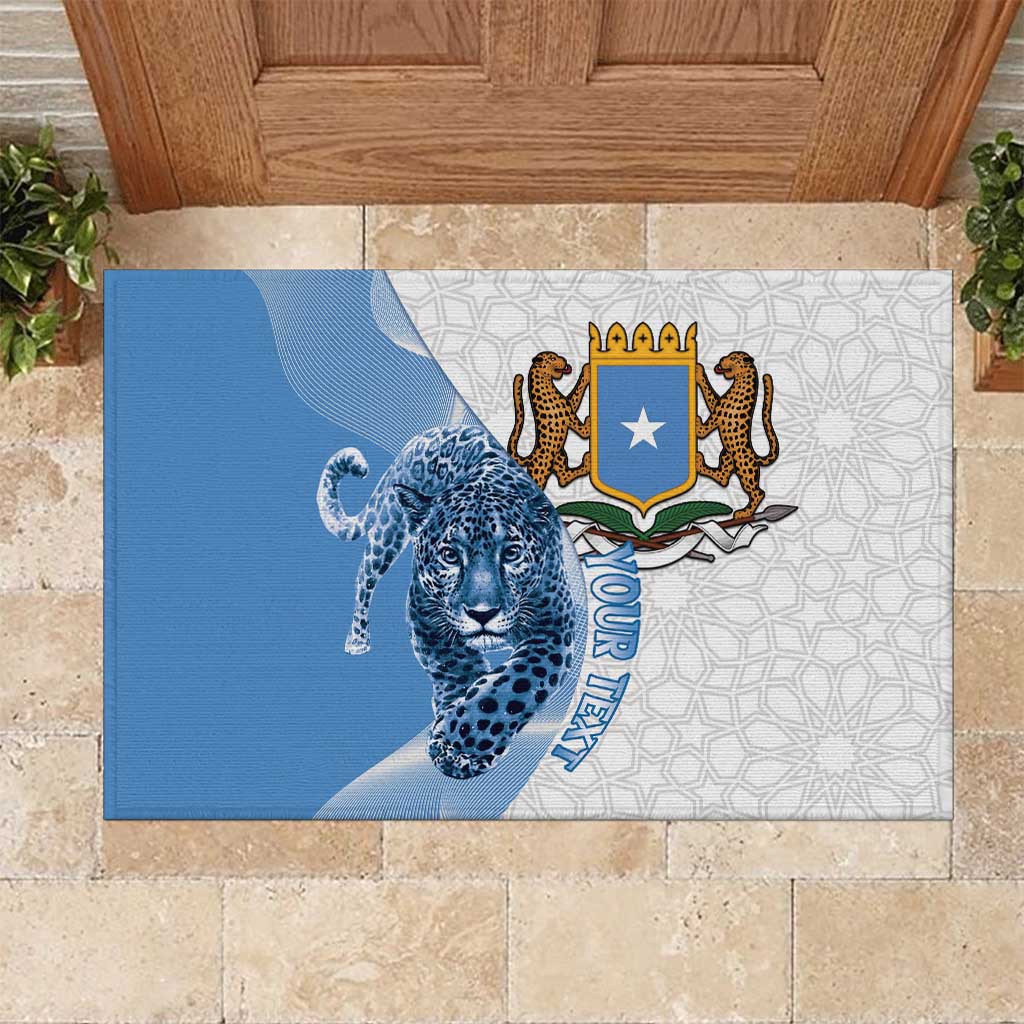 Somali Leopard Rubber Doormat Coat Of Arms Islamic Pattern