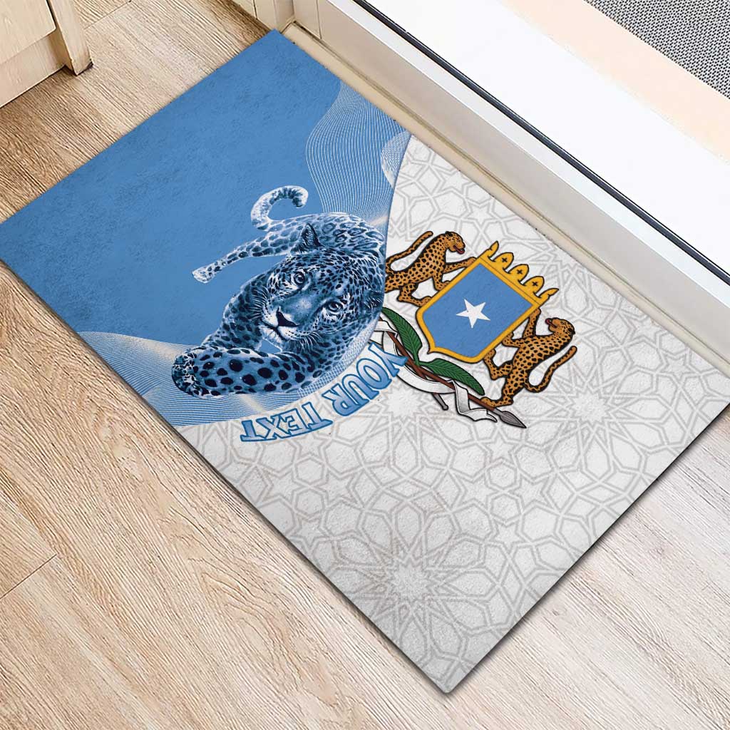 Somali Leopard Rubber Doormat Coat Of Arms Islamic Pattern