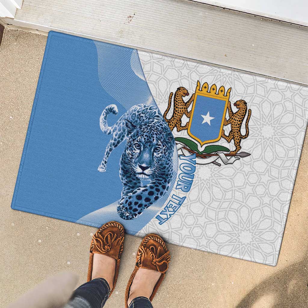 Somali Leopard Rubber Doormat Coat Of Arms Islamic Pattern