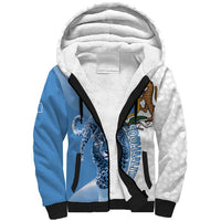 Somali Leopard Sherpa Hoodie Coat Of Arms Islamic Pattern