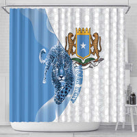 Somali Leopard Shower Curtain Coat Of Arms Islamic Pattern