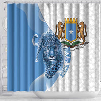 Somali Leopard Shower Curtain Coat Of Arms Islamic Pattern