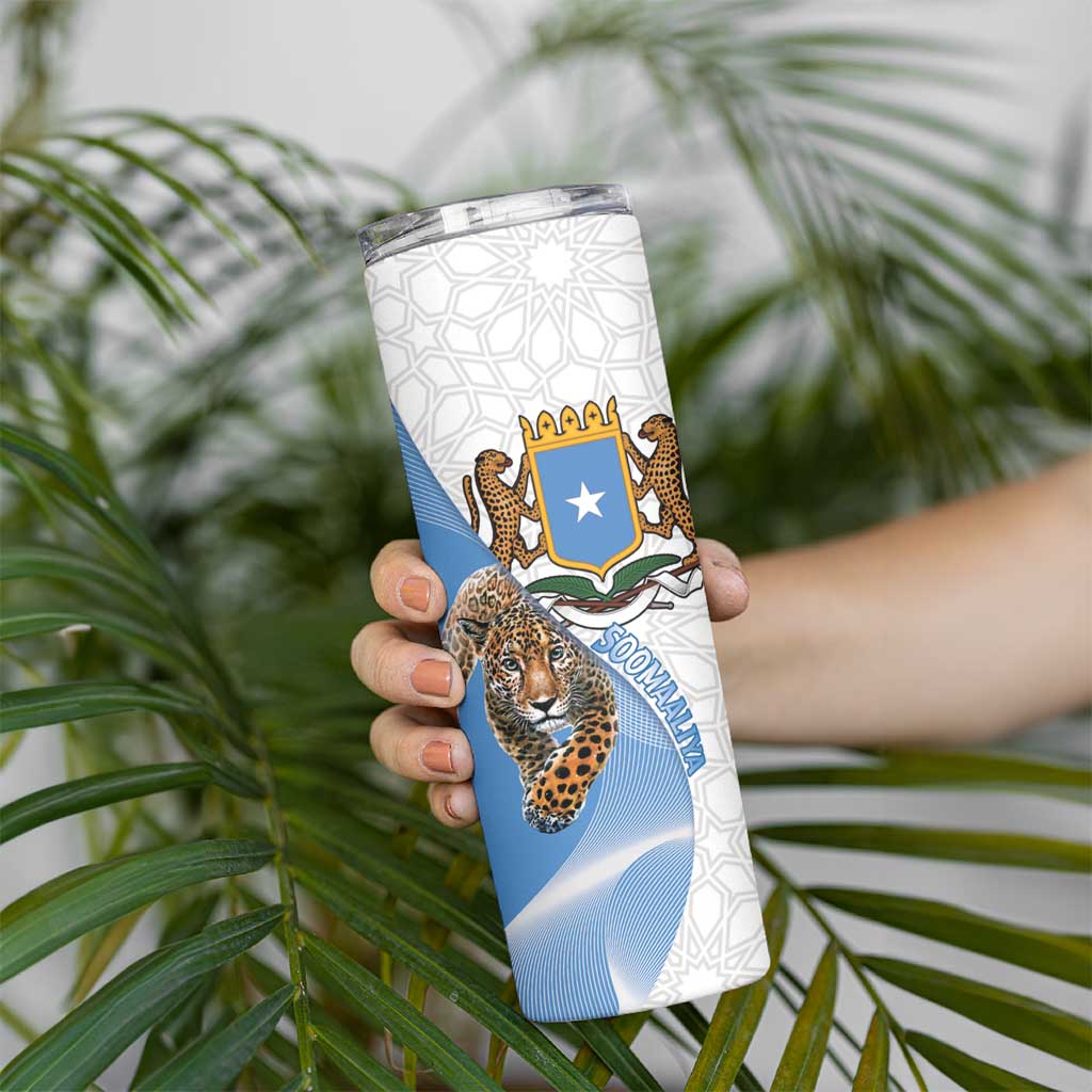 Somali Leopard Skinny Tumbler Coat Of Arms Islamic Pattern