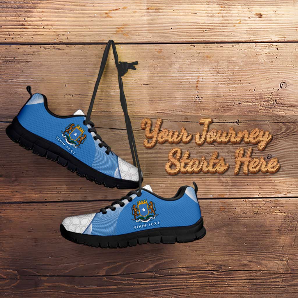 Personalised Somali Leopard Sneakers Coat Of Arms Islamic Pattern