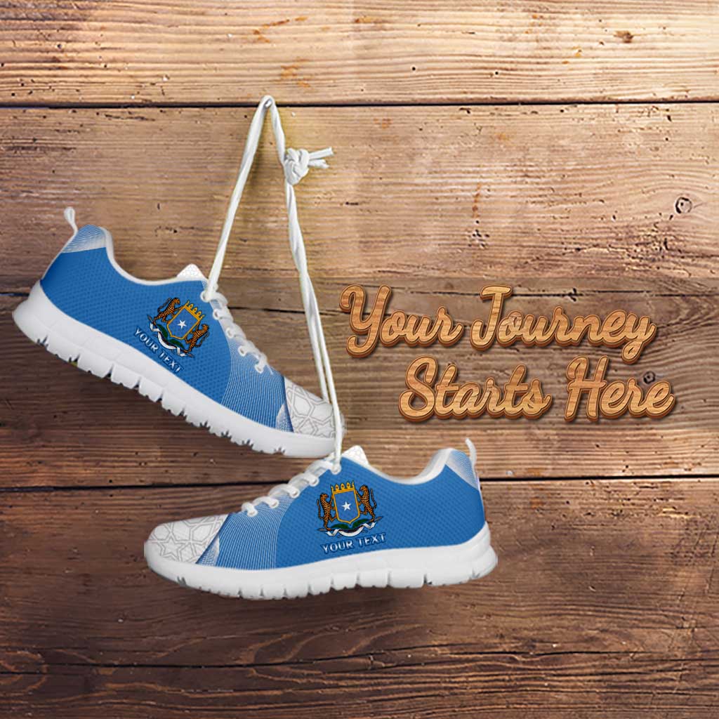 Personalised Somali Leopard Sneakers Coat Of Arms Islamic Pattern