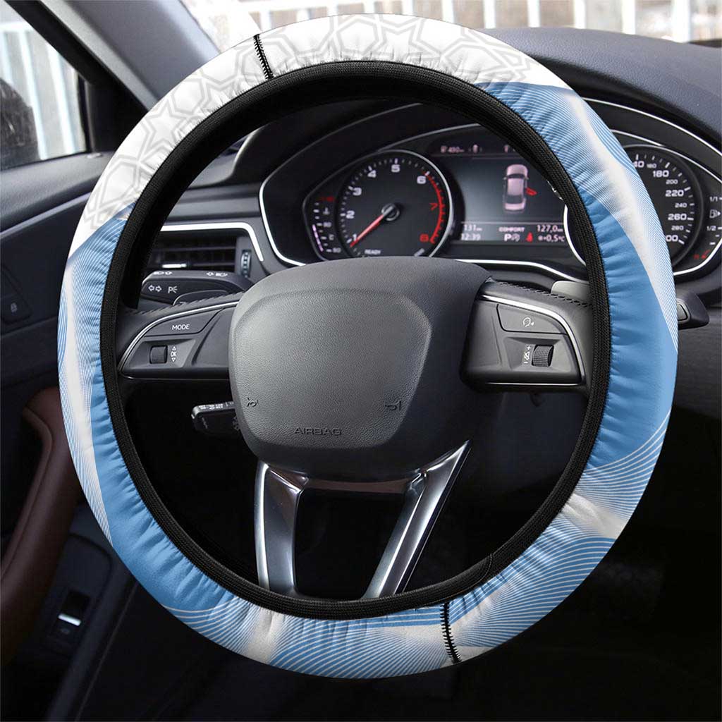 Somali Leopard Steering Wheel Cover Coat Of Arms Islamic Pattern