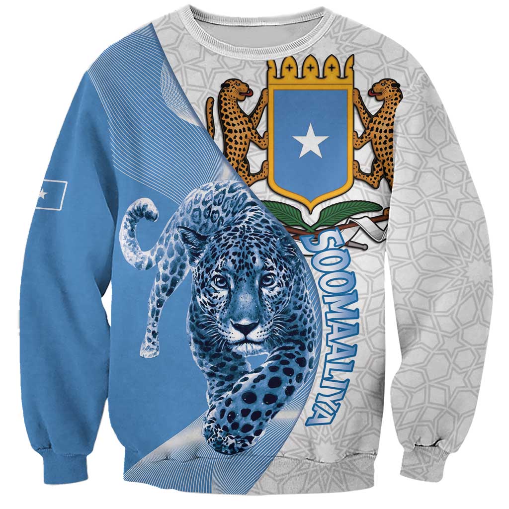 Somali Leopard Sweatshirt Coat Of Arms Islamic Pattern