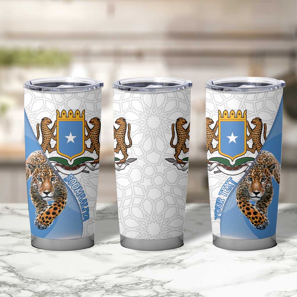 Somali Leopard Tumbler Cup Coat Of Arms Islamic Pattern