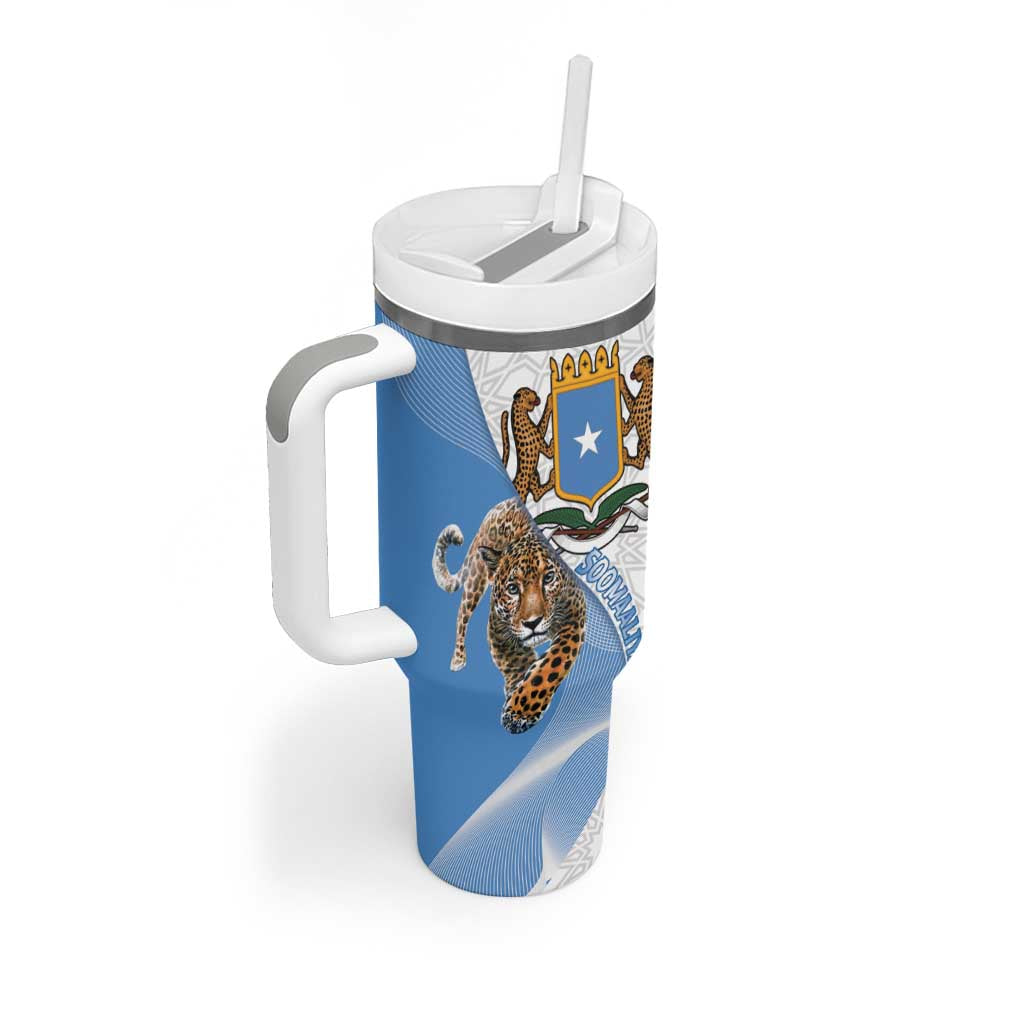Somali Leopard Tumbler With Handle Coat Of Arms Islamic Pattern