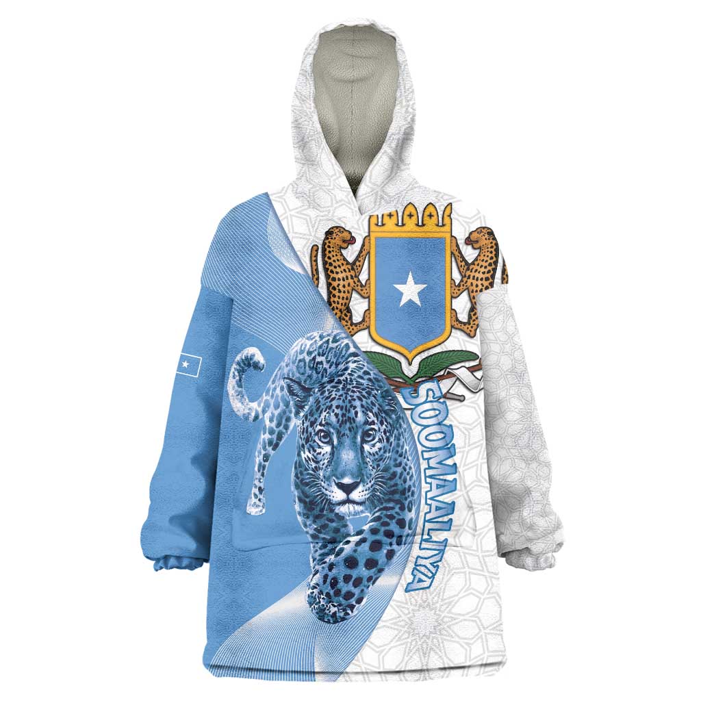 Somali Leopard Wearable Blanket Hoodie Coat Of Arms Islamic Pattern