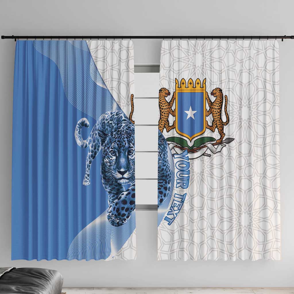 Somali Leopard Window Curtain Coat Of Arms Islamic Pattern
