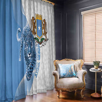 Somali Leopard Window Curtain Coat Of Arms Islamic Pattern