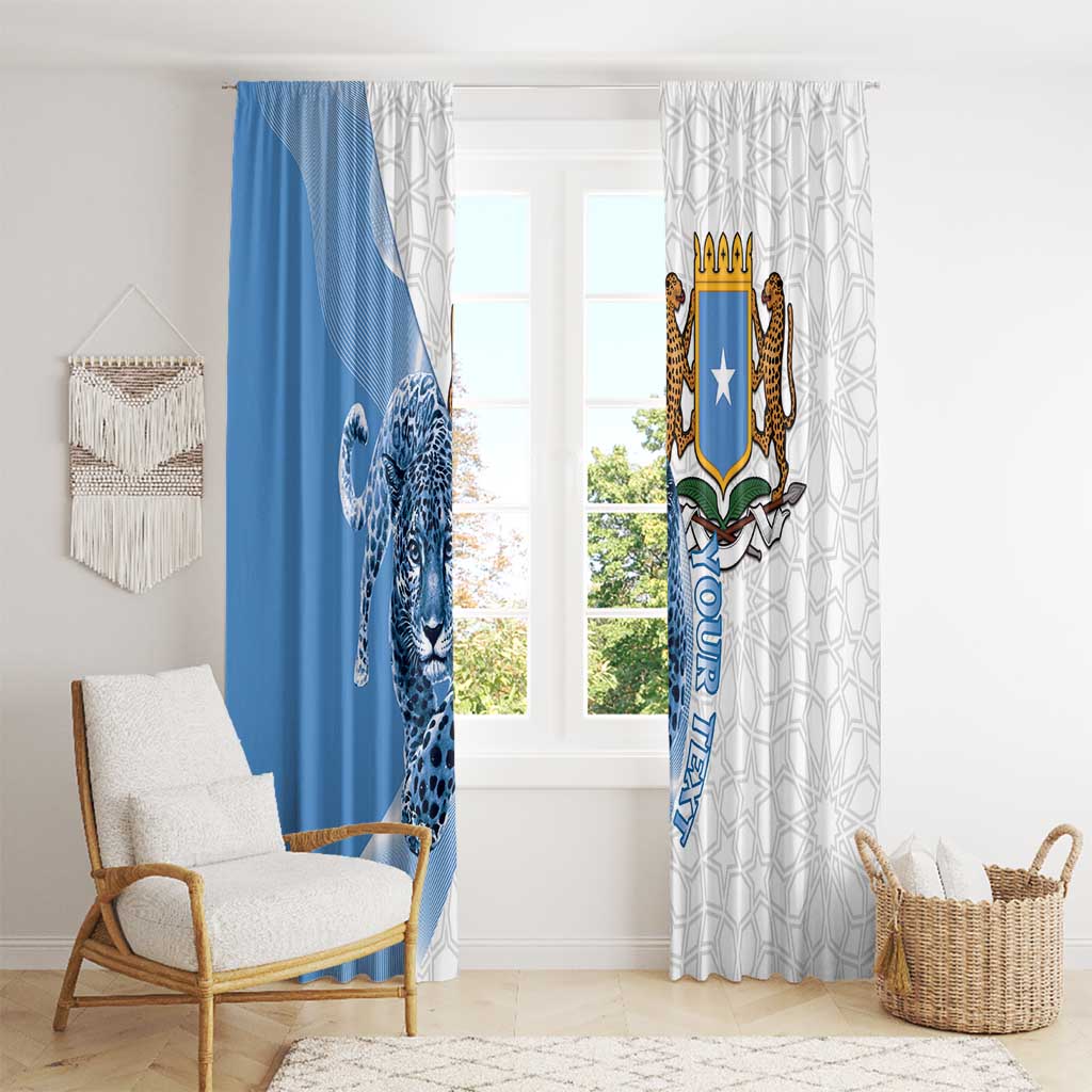 Somali Leopard Window Curtain Coat Of Arms Islamic Pattern
