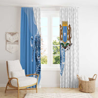 Somali Leopard Window Curtain Coat Of Arms Islamic Pattern