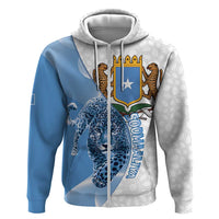 Somali Leopard Zip Hoodie Coat Of Arms Islamic Pattern