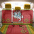 Lithuania Christmas Back Car Seat Cover Coat Of Arms Linksmu Kaledu - Wonder Print Shop