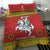 Lithuania Christmas Bedding Set Coat Of Arms Linksmu Kaledu - Wonder Print Shop