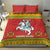 Lithuania Christmas Bedding Set Coat Of Arms Linksmu Kaledu - Wonder Print Shop