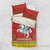 Lithuania Christmas Bedding Set Coat Of Arms Linksmu Kaledu - Wonder Print Shop