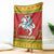 Lithuania Christmas Blanket Coat Of Arms Linksmu Kaledu