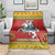 Lithuania Christmas Blanket Coat Of Arms Linksmu Kaledu