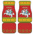 Lithuania Christmas Car Mats Coat Of Arms Linksmu Kaledu - Wonder Print Shop