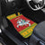 Lithuania Christmas Car Mats Coat Of Arms Linksmu Kaledu - Wonder Print Shop