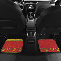Lithuania Christmas Car Mats Coat Of Arms Linksmu Kaledu - Wonder Print Shop