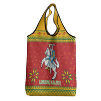 Lithuania Christmas Grocery Bag Coat Of Arms Linksmu Kaledu