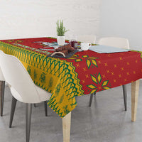 Lithuania Christmas Tablecloth Coat Of Arms Linksmu Kaledu - Wonder Print Shop