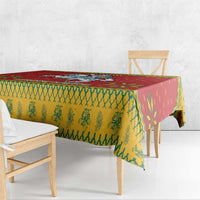 Lithuania Christmas Tablecloth Coat Of Arms Linksmu Kaledu - Wonder Print Shop