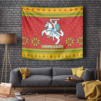 Lithuania Christmas Tapestry Coat Of Arms Linksmu Kaledu - Wonder Print Shop