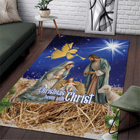 Lithuania Christmas Area Rug Chistmas Begin With Christ - Wonder Print Shop