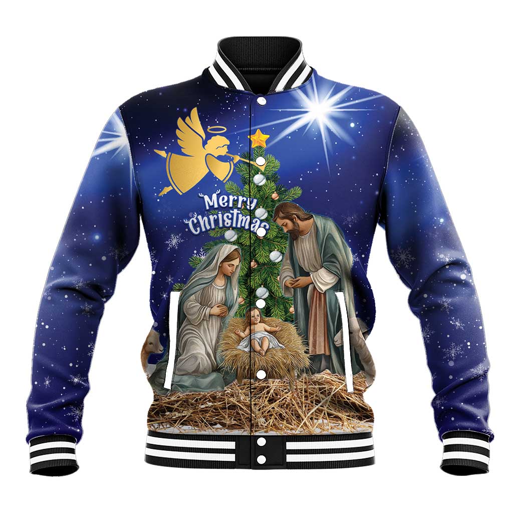 Lithuania Christmas Baseball Jacket Chistmas Begin With Christ - Wonder Print Shop