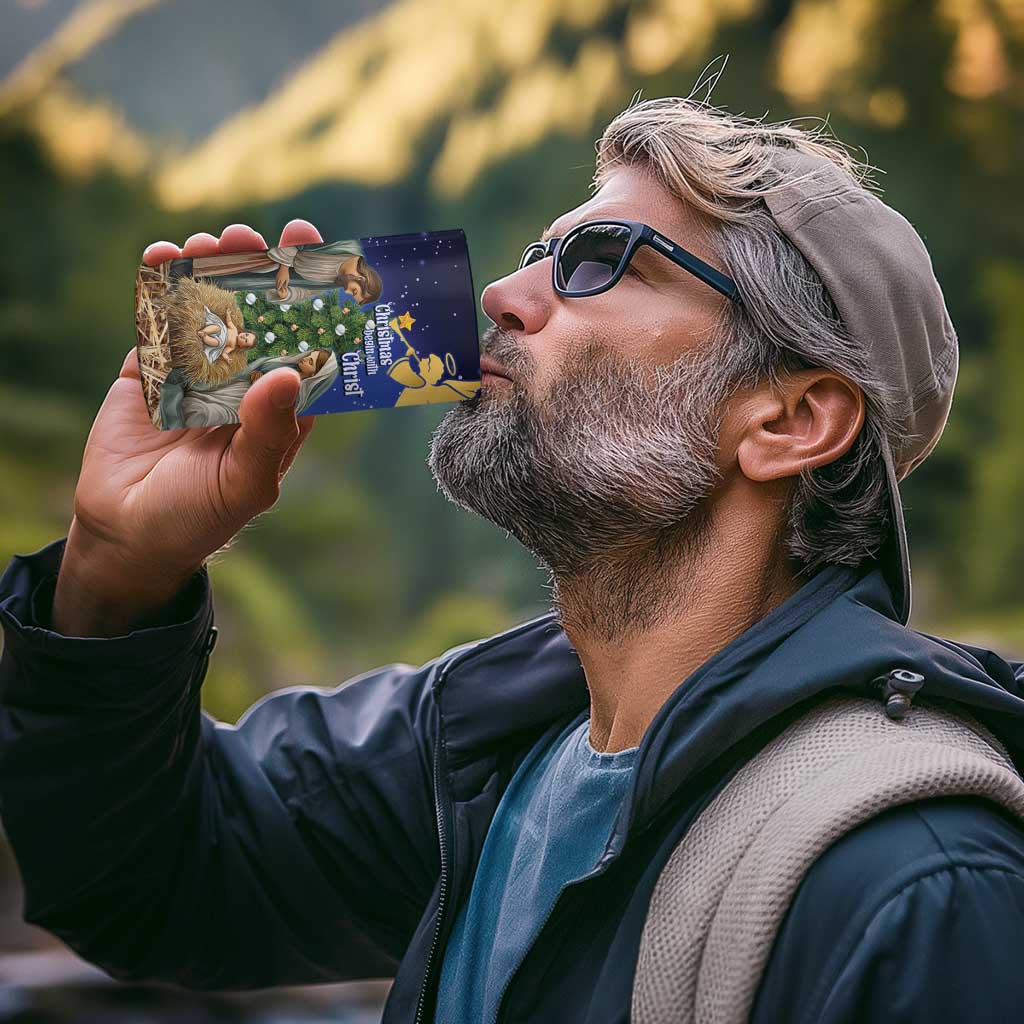 Lithuania Christmas 4 in 1 Can Cooler Tumbler Chistmas Begin With Christ - Wonder Print Shop