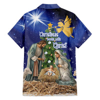 Lithuania Christmas Family Matching Long Sleeve Bodycon Dress and Hawaiian Shirt Chistmas Begin With Christ - Wonder Print Shop